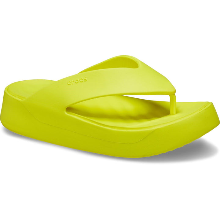 Women's Crocs 209410 Getaway Platform Flip Slippers in Black - Image 1