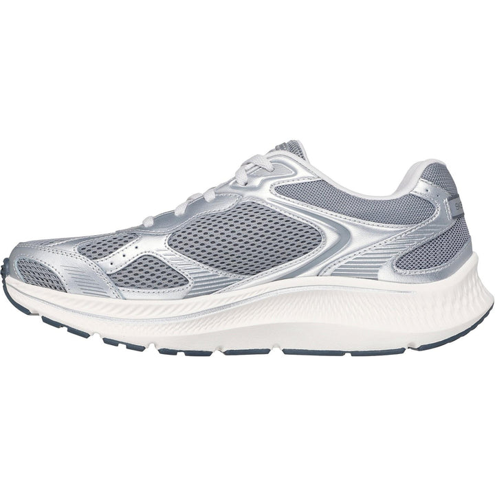 Women's Wide Fit Skechers 128633 Go Run Consistent 2.0 Volt Trainers in White/Silver/Black - Image 1