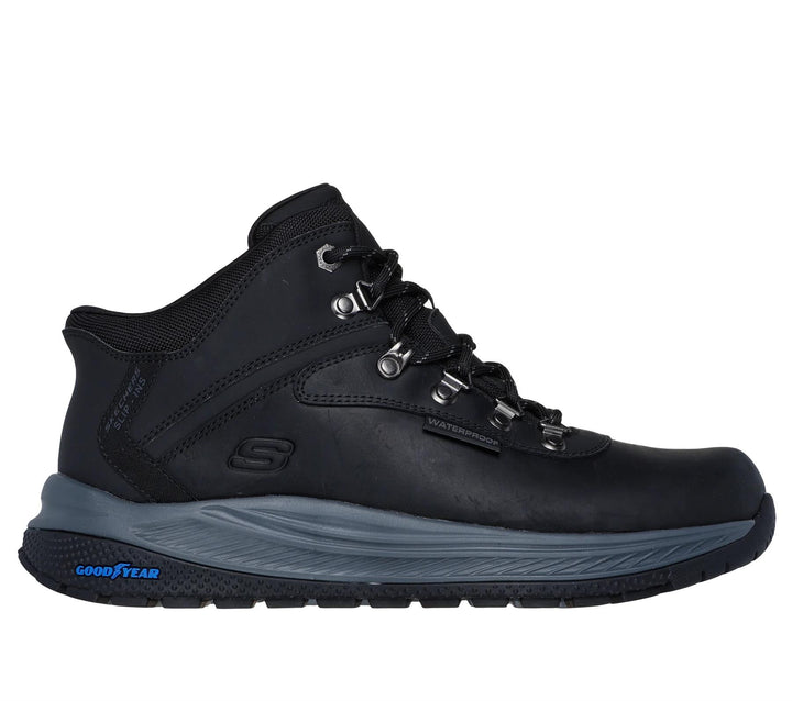 Men's Wide Fit Skechers Slip-ins 205285 Fit Meroe Pikeman Waterproof Trainers in Black - Image 1