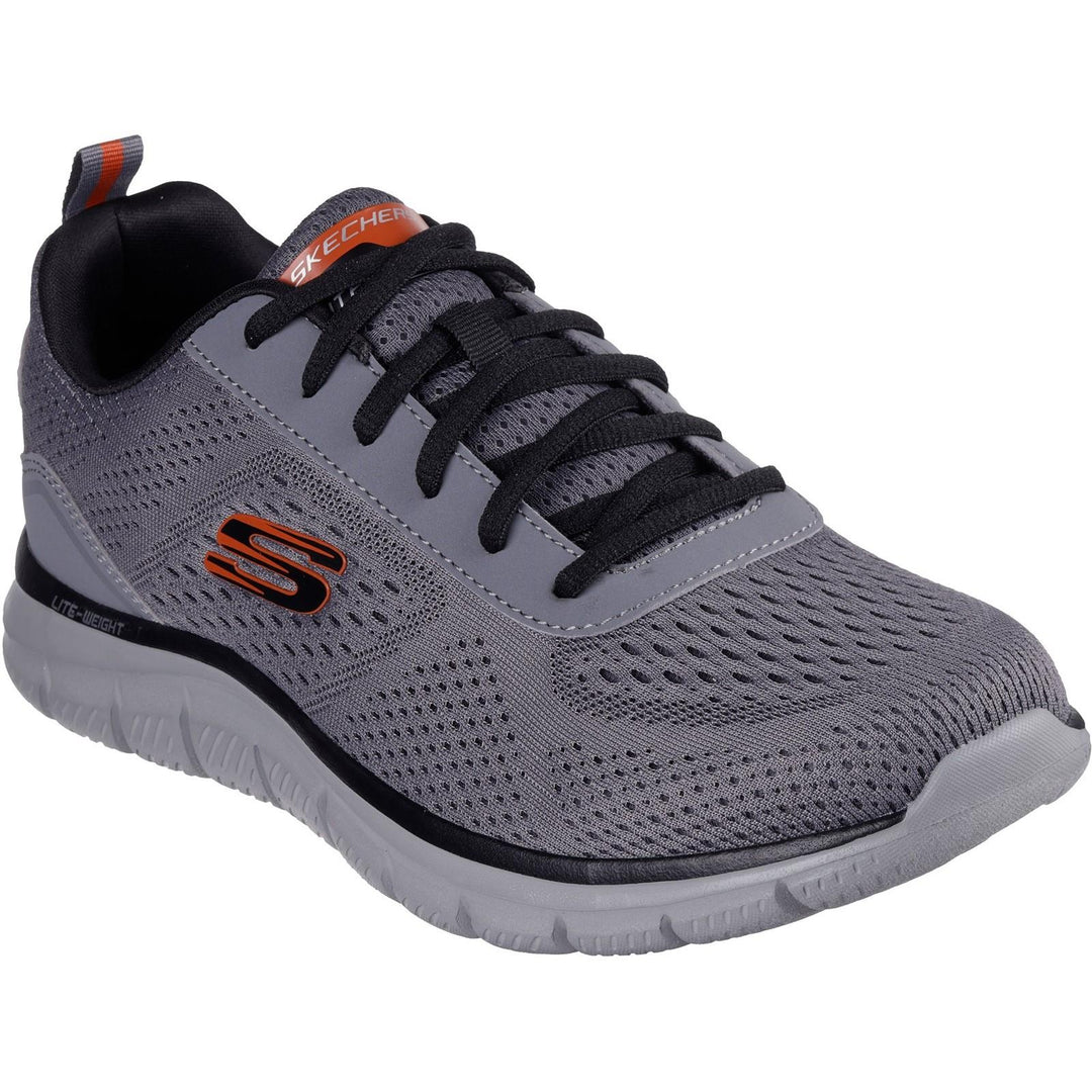 Men's Wide Fit Skechers Track 232758 Leshur Trainers in Blue - Image 8