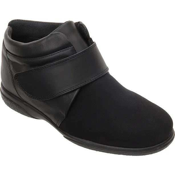 Women's Wide Fit Cosyfeet Julia Ankle Boots in Black - Image 1