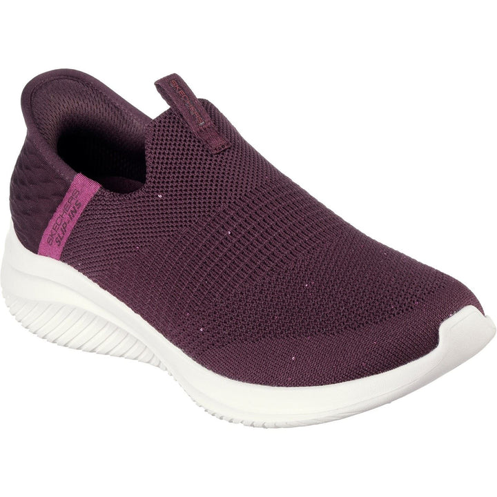 Women's Wide Fit Skechers 149594 Slip-ins Ultra Flex 3.0 Trainers in Wine - Image 1