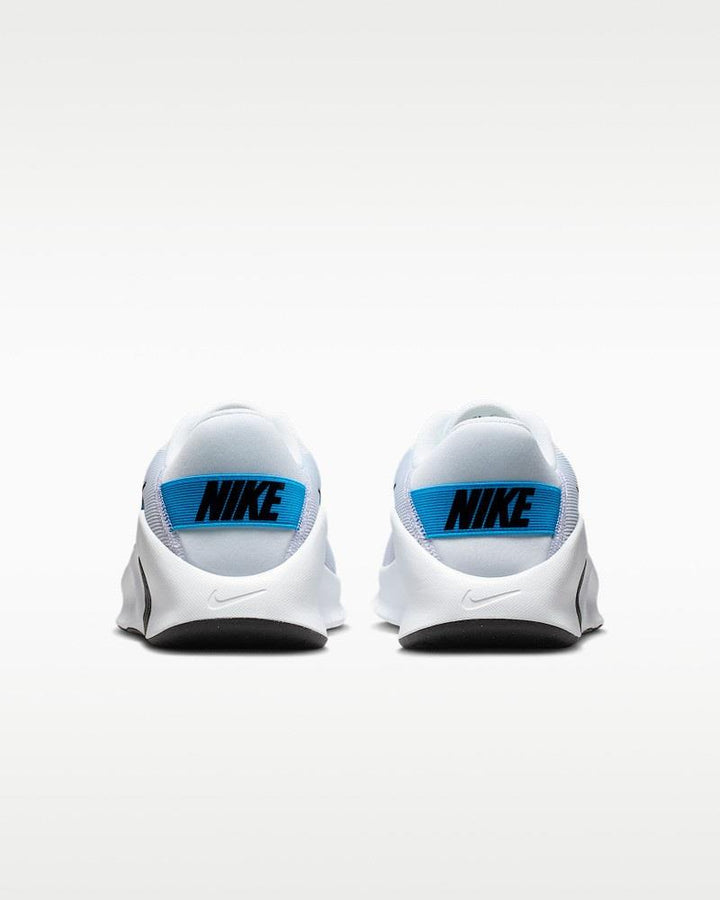 Men's Wide Fit Nike Flex HV9977-101 Running Trainers in White/Black Blue - Image 1