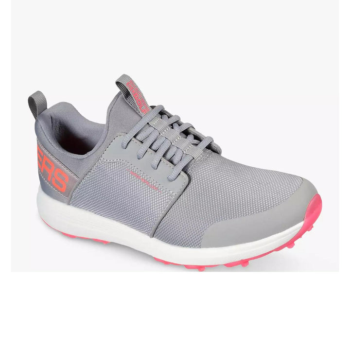 Women's Relaxed Fit Skechers Go Golf Max Sport Sports Shoes in Grey/Coral - Image 1