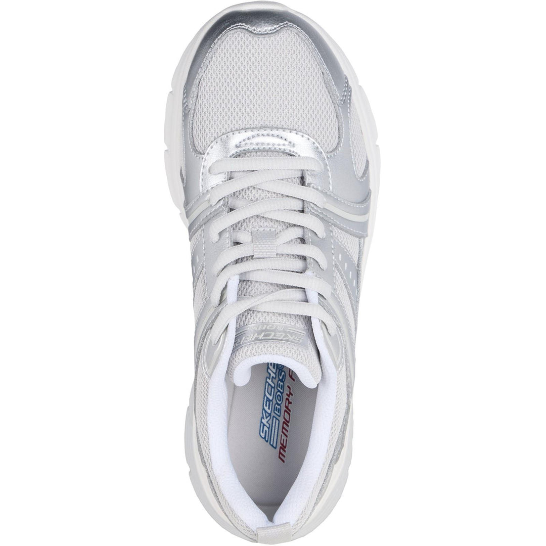 Women's Wide Fit Skechers 117770 Bobs Vamos Trainers in Gold - Image 11