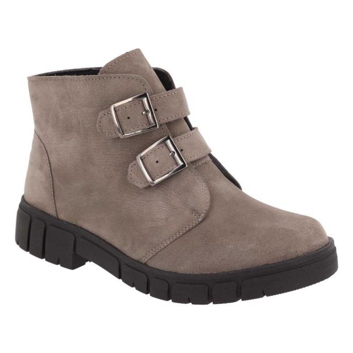 Women's Wide Fit DB Penelope Buckle Boots in Black Leather - Image 1