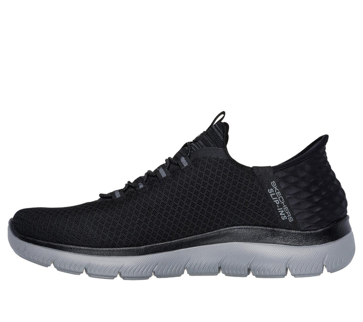 Men's Wide Fit Skechers 232457 Slip-ins High Range Summits Trainers in Black/Charcoal - Image 1