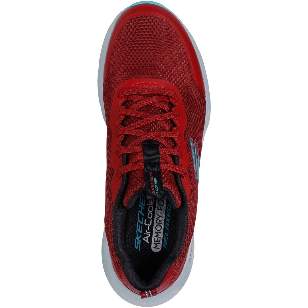 Men's Wide Fit Skechers 232835 Edgeride Trainers in Black - Image 20