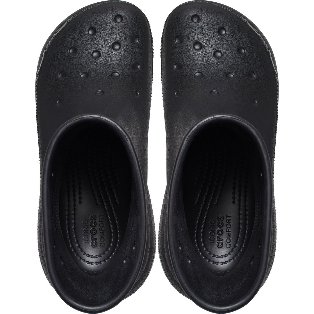 Women's Crocs 207946 Classic Crush Boots in Black - Image 6