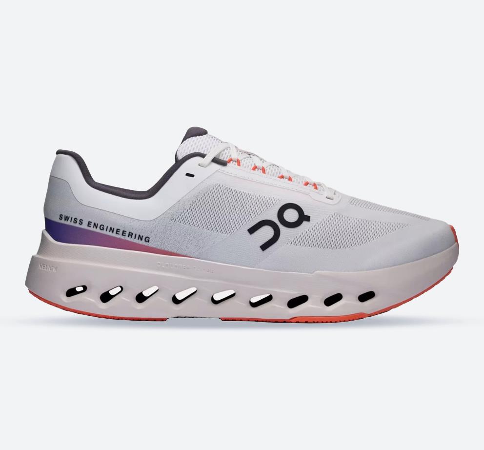 Men's Wide Fit On Cloudsurfer Next Wide Training Shoes - White/Flame in White/Flame - Image 1
