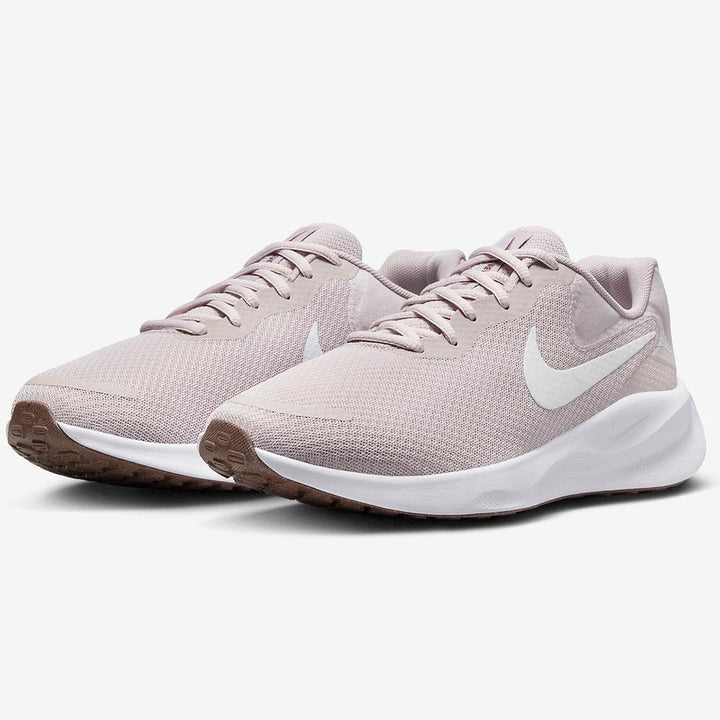 Women's Wide Fit Nike FZ6829-007 Revolution 7 Trainers in Mauve/White - Image 1