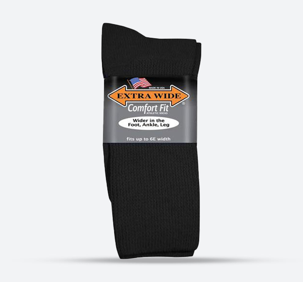 Mens Extra Wide 6000 Comfort Fit Athletic Socks in 8 UK-11 UK - Image 1