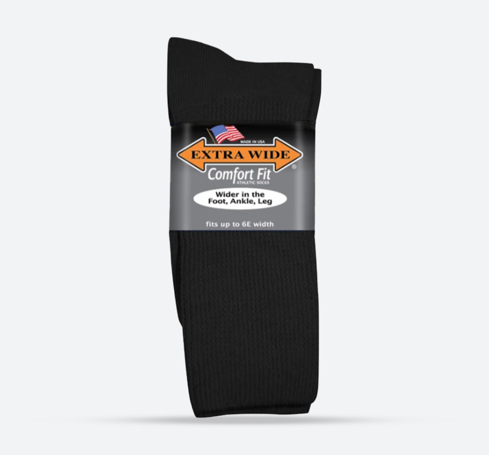 Womens Extra Wide 6000W Comfort Fit Calf Socks in 8 UK-11 - Image 1