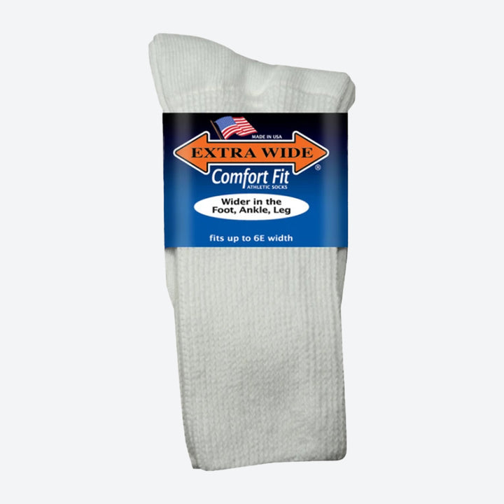 Mens Extra Wide 6000 Comfort Fit Athletic Socks in 8 UK-11 UK - Image 1