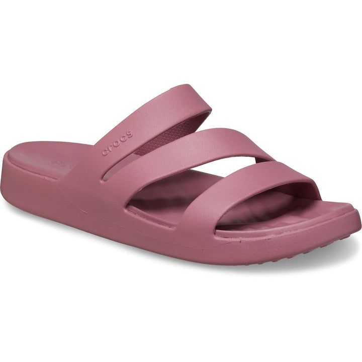 Women's Crocs 209587 Getaway Strappy Slippers in Cassis - Image 1