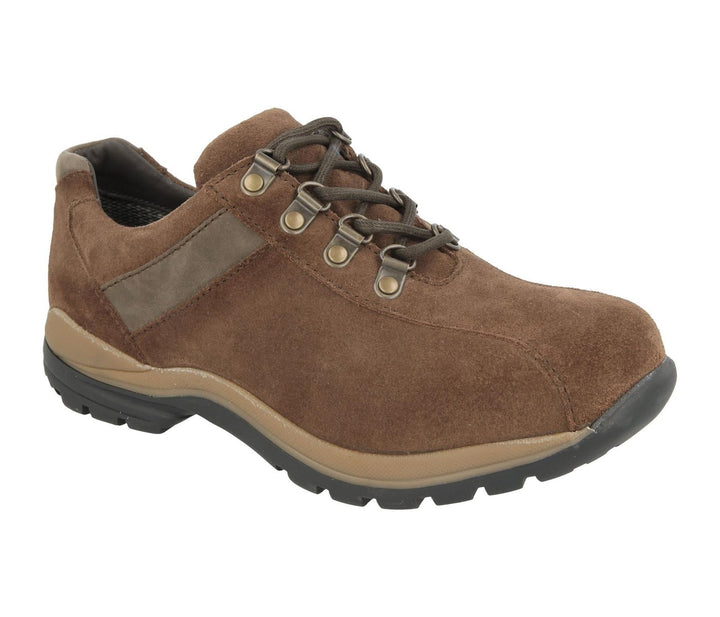 Mens Wide Fit DB Wyoming Walking Trainers in Black Suede - Image 1