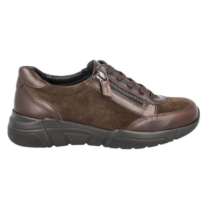 Women's Wide Fit DB Granby Shoes in Black Lea / Suede - Image 1
