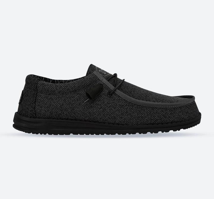 Men's Heydude 40019 Wally Sox Micro Classic Slip On Shoes in Micro Total Black - Image 1