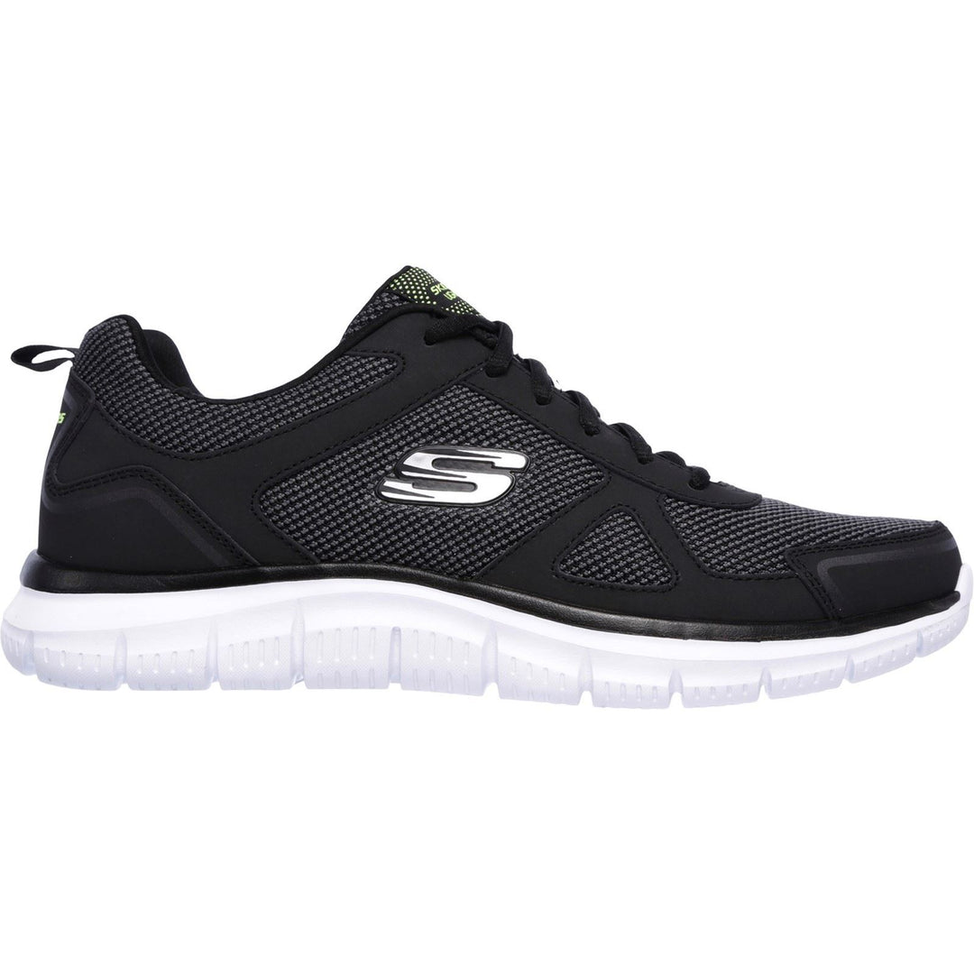 Men's Wide Fit Skechers 52630 Track Bucolo Sports Trainers - Black/White in Black/White - Image 2