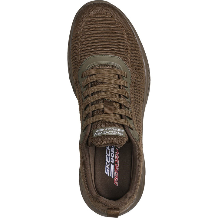 Men's Wide Fit Skechers 117379 Squad Air Sweet Encounter Trainers in Olive - Image 1