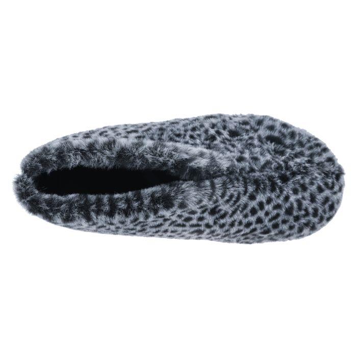 Women's Wide Fit DB Malton Slippers in Black Textile - Image 1