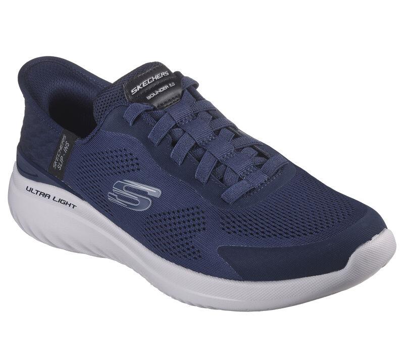 Men's Wide Fit Skechers 232459 Slip-ins Bounder 2.0 Emerged Trainers in Navy - Image 3