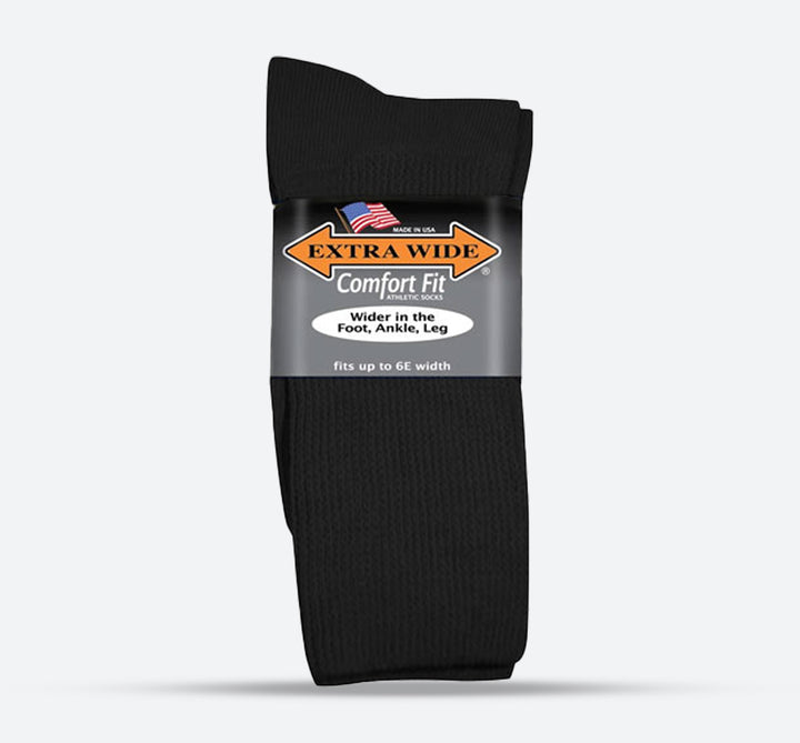 Mens Extra Wide 6100 Comfort Fit Athletic Socks in 8 UK-11 UK - Image 1