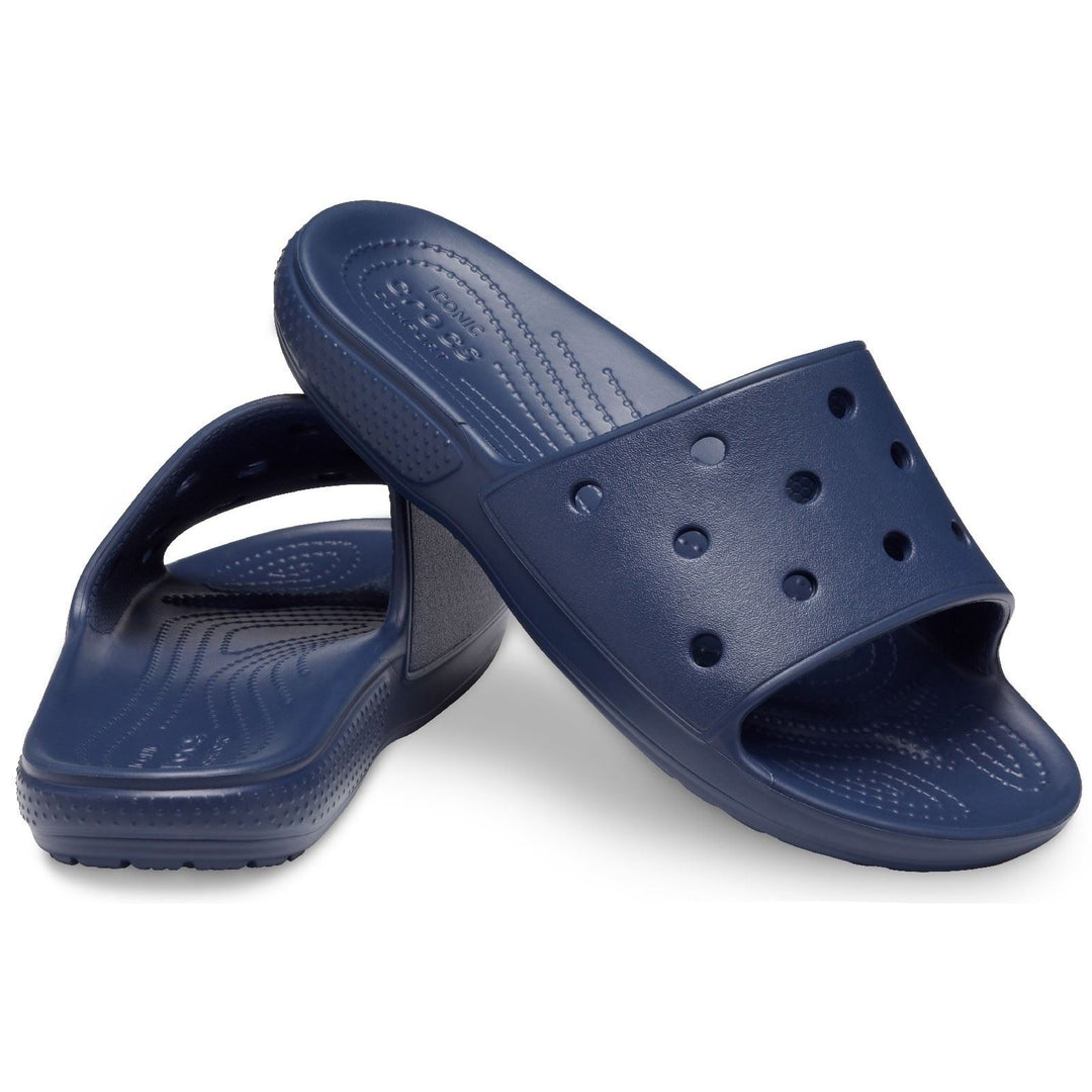 Women's Crocs 206121 Classic Slippers in Black - Image 11