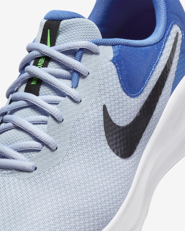 Men's Wide Fit Nike FB8501-402 Revolution 7 Running Trainers in Blue - Image 1