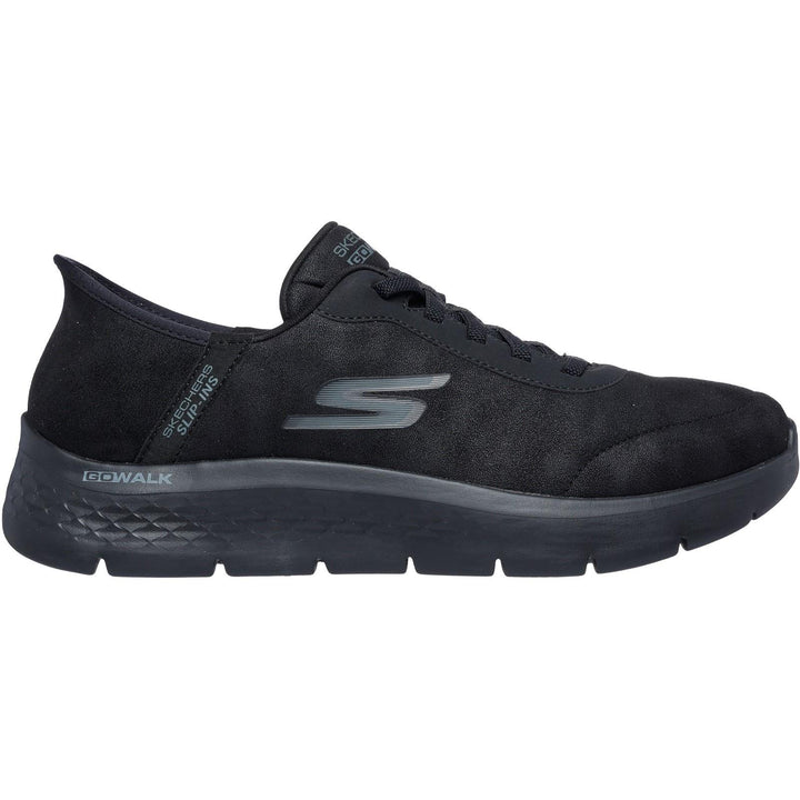 Men's Wide Fit Skechers 216326 Slip-ins Go Walk Flex Smooth Motion Trainers in Black - Image 1