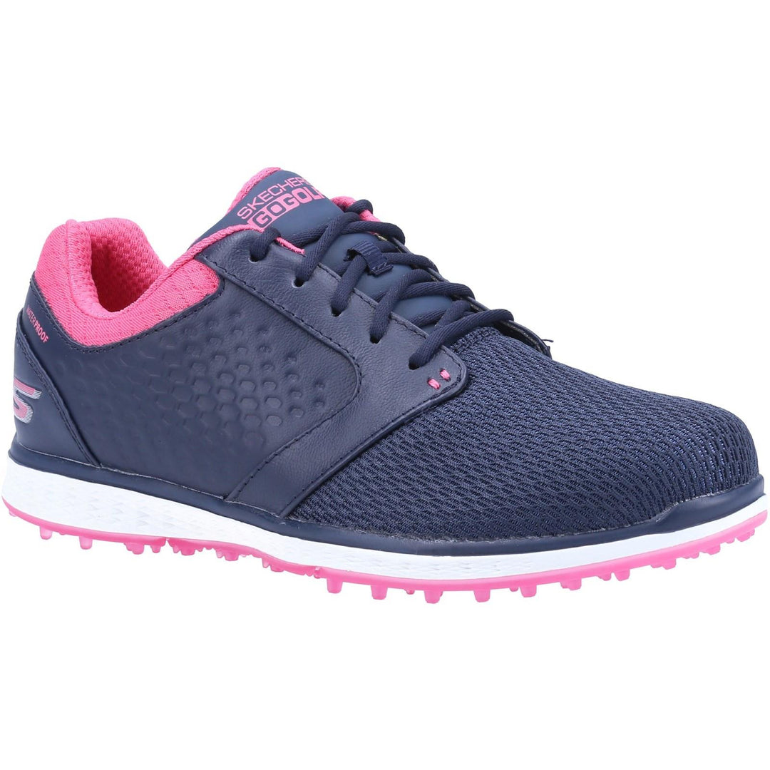 Womens Wide Fit Skechers 17003 Go Golf Elite 3 Grand Sports Trainers in Navy/Pink - Image 3