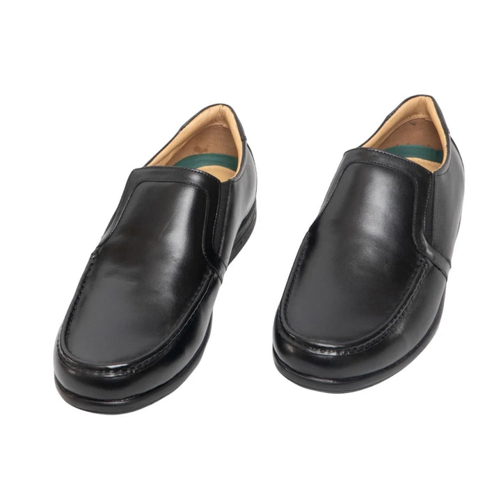 Men's Wide Fit Roamers M984 A Slip On Shoes in Black - Image 1