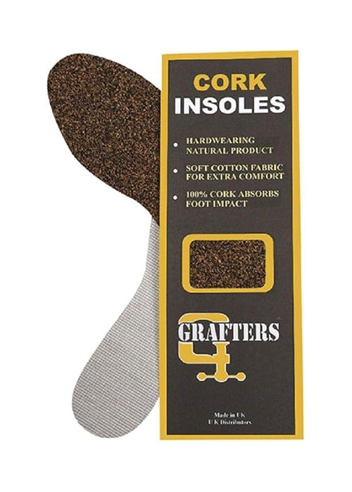 Wide Fit Grafters Natural Cork Insoles For Unisex in Natural Cork - Image 2