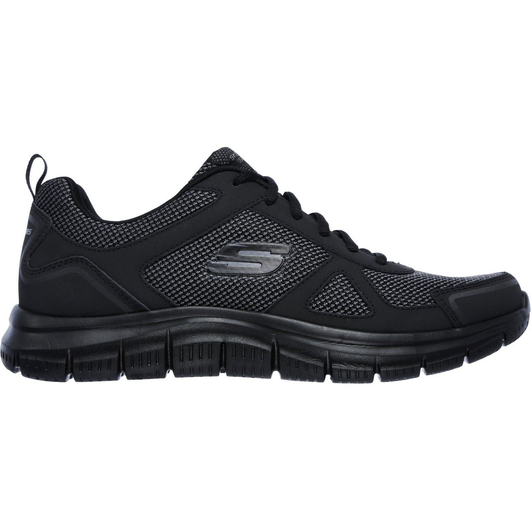 Men's Wide Fit Skechers 52630 Track Bucolo Sports Trainers - Black in Black - Image 2