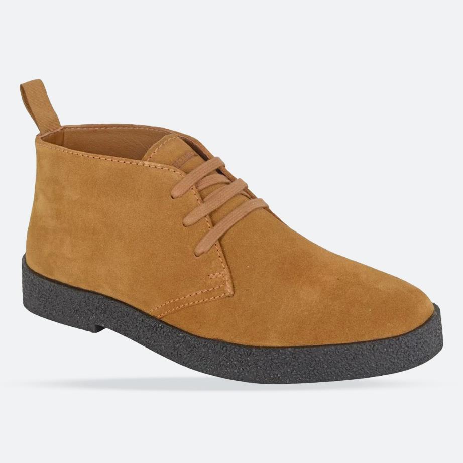 Men's Wide Fit Roamers M759 Desert Boots in Tan - Image 1