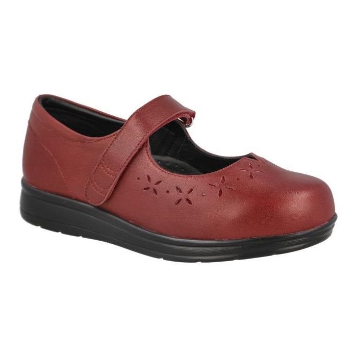 Women's Wide Fit DB Liskeard Shoes in Black Leather - Image 10