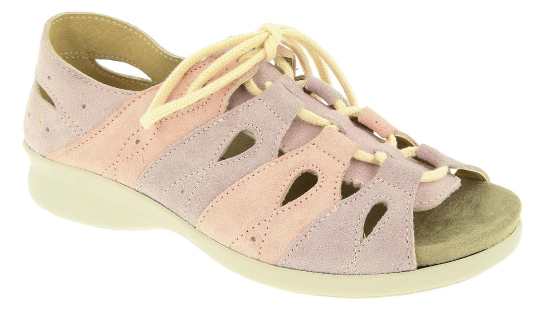 Womens Wide Fit DB Hazel Sandals in Black / Pewter - Image 14