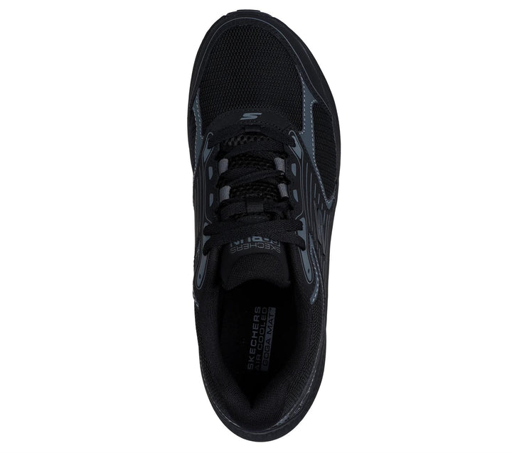 Men's Wide Fit Skechers 220866WW Go Run Consistent 2.0 Running Trainers - Goga Mat in Black - Image 1