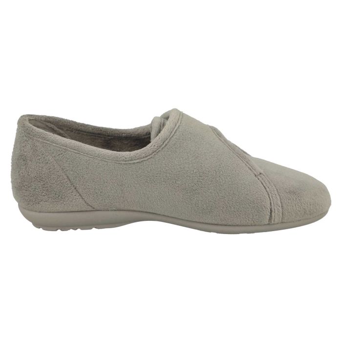 Women's Wide Fit DB Ivy Slippers in Black Velour - Image 14