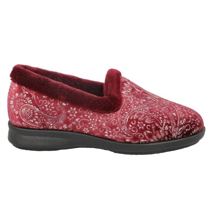 Womens Wide Fit DB Devizes Shoes in Navy Textile - Image 8