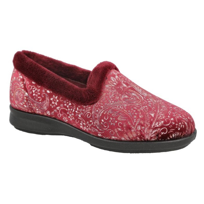 Womens Wide Fit DB Devizes Shoes in Navy Textile - Image 9