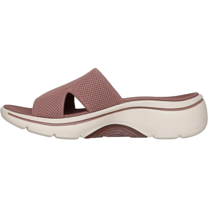 Women's Wide Fit Skechers 140865 Dakota Go Walk Arch Fit 2.0 Sandals in Brown - Image 1