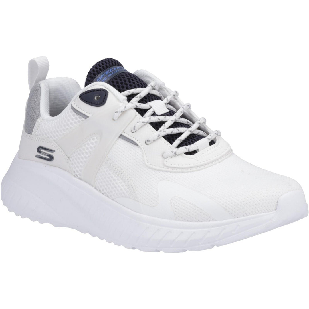 Men's Wide Fit Skechers 118034 Bobs Squad Chaos Trainers in White/Multi - Image 9