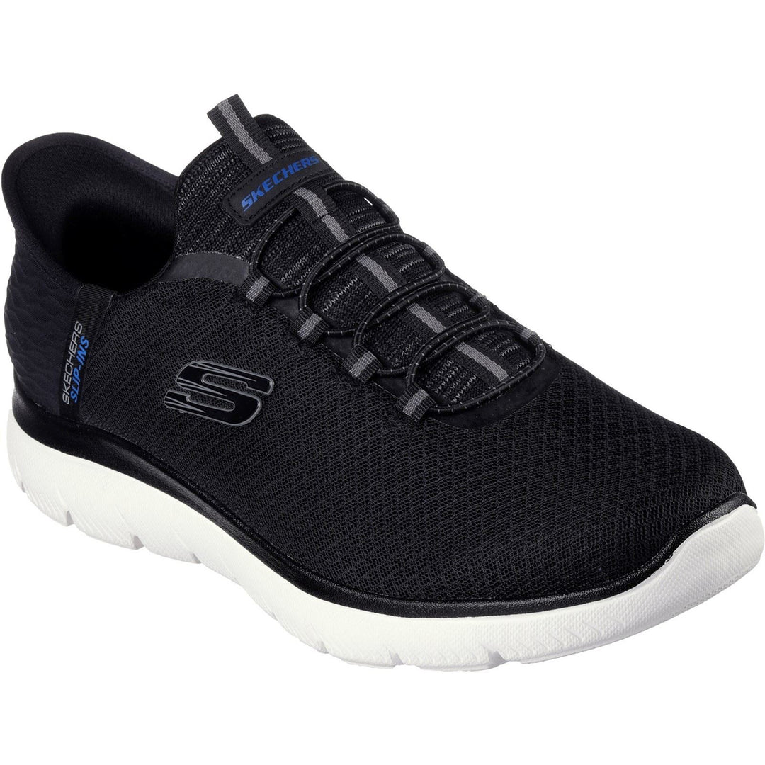 Men's Wide Fit Skechers 232457 Slip Ins Summits High Range Trainer in Black - Image 3