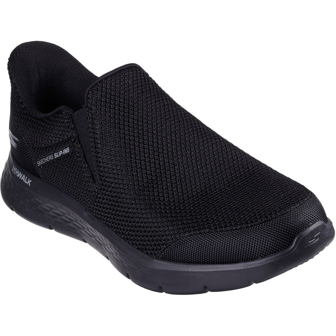 Men's Wide Fit Skechers 216333 Slip-ins Go Walk Flex Ojai Trainers in Black - Image 3