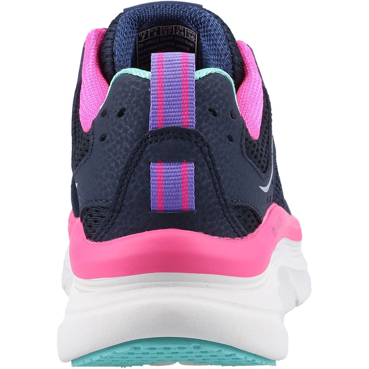 Women's Wide Fit Skechers 149023 D'lux Walker Infinite Motion Sports Trainers - Navy/Multi in Navy/Multi - Image 1