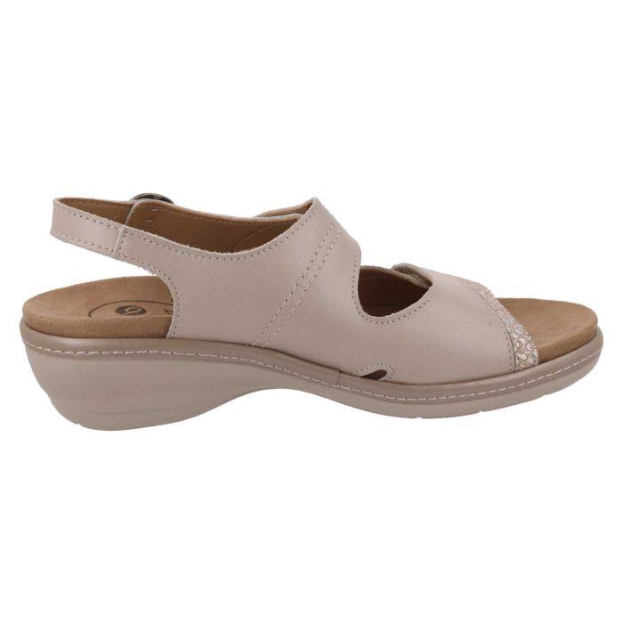 Women's Wide Fit DB Comfrey Sandals in Sky Blue Leather - Image 9