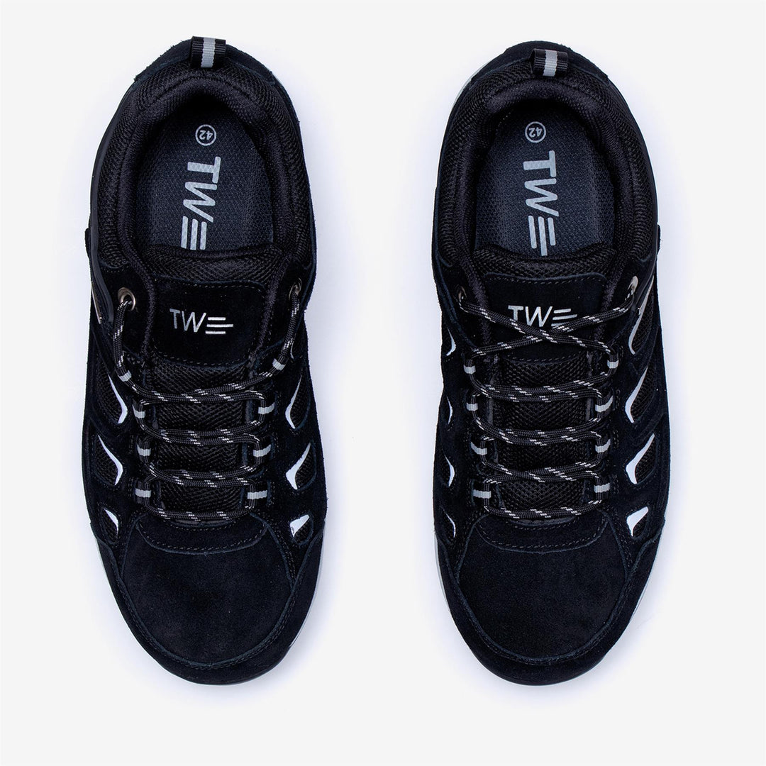 Men's Wide Fit Tredd Well Landscaper Hiking Waterproof Trainers in Black - Image 6