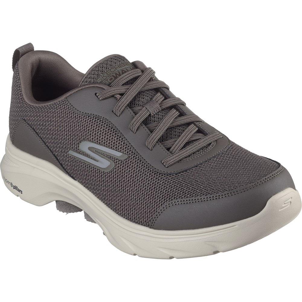 Men's Wide Fit Skechers 216644 Go Walk 7 Trainers in Black - Image 8