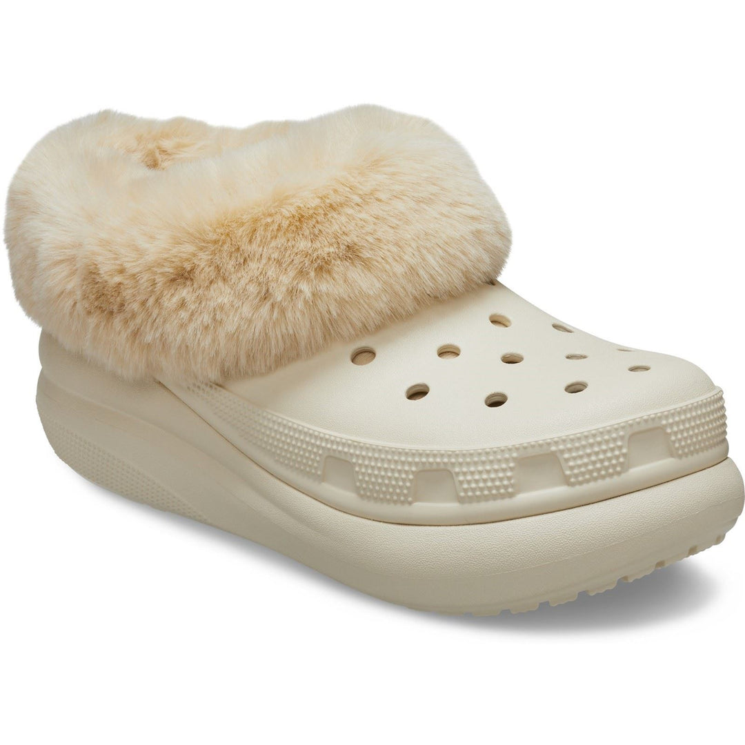 Women's Crocs 208446 Furever Crush Clog in Bone - Image 3